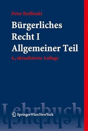 Bild des Verkufers fr Brgerliches Recht I: Allgemeiner Teil. zum Verkauf von Antiquariat Thomas Haker GmbH & Co. KG