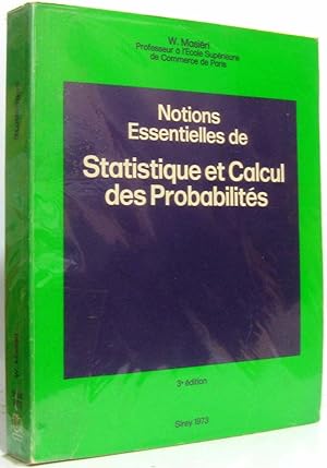 Seller image for Notions essentielles de statistique et calcul for sale by crealivres