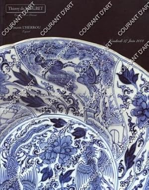 CERAMIQUES-ARTS ASIATIQUES. EXCEPTIONNEL ENSEMBLE DE PORCELAINE DE CHINE. PROVENANT DE DEUX IMPOR...