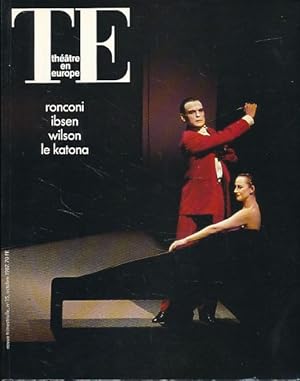 Bild des Verkufers fr TE. Theatre en Europe. No. 15, 1987. zum Verkauf von Fundus-Online GbR Borkert Schwarz Zerfa