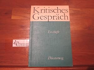 Bild des Verkufers fr Kritisches Gesprch : Erprobte Texte zur Diskussion in d. polit. Bildg. Textheft ; Lutz Rssner zum Verkauf von Antiquariat im Kaiserviertel | Wimbauer Buchversand