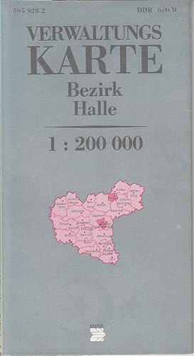 Verwaltungskarte Bezirk Halle 1 : 200 000