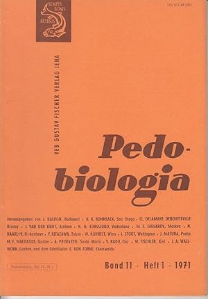 Pedobiologia. Bd. 11, Heft 1, 1971