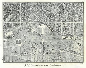 KARLSRUHE. "Grundriss von Carlsruhe".