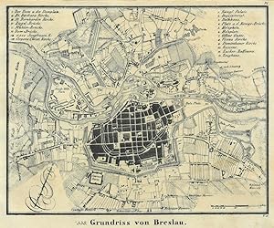 BRESLAU. "Grundriss von Breslau".
