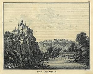 KRIEBSTEIN. Blick zum Schloß.