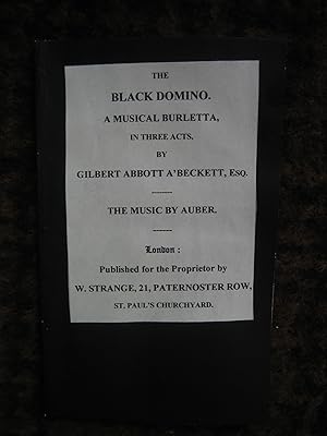 Seller image for The Black Domino, A Musical Burletta in Three Acts for sale by Tiger books