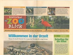 Bild des Verkufers fr Rostocker Zoo Blick Ausgabe 3, September 2004 (Jg. I) zum Verkauf von Schueling Buchkurier