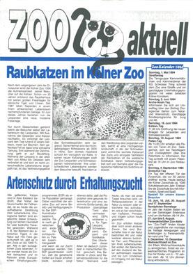 Image du vendeur pour Zoo aktuell 1994 mis en vente par Schueling Buchkurier