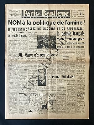 PARIS ET SA BANLIEUE-N°17-DIMANCHE 9 NOVEMBRE 1947