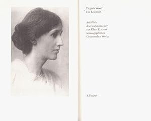 Seller image for Virginia Woolf. Ein Lesebuch. Anlsslich des Erscheinens der von Klaus Reichert herausgegebenen gesammelten Werke for sale by Antiquariat Richard Husslein