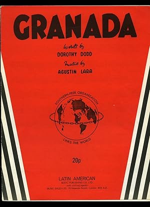 Imagen del vendedor de Granada Fantasia Espanola [Vintage Piano Sheet Music] a la venta por Little Stour Books PBFA Member