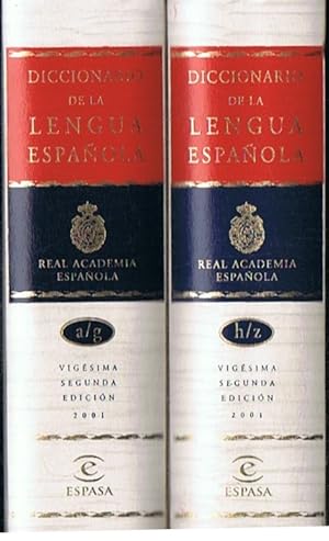 Imagen del vendedor de DICCIONARIO DE LA LENGUA ESPAOLA. 2 Tomos. Vigsima primera edicin 1992. a la venta por Librera Torren de Rueda