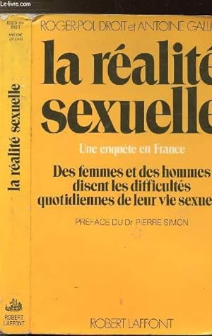 Image du vendeur pour LA REALITE SEXUELLE - ENQUETE SUR LA MISERE SEXUELLE EN FRANCE mis en vente par Le-Livre