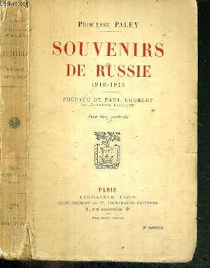 Bild des Verkufers fr SOUVENIRS DE RUSSIE 1916-1919 zum Verkauf von Le-Livre