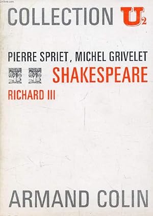 Seller image for SHAKESPEARE: RICHARD III for sale by Le-Livre