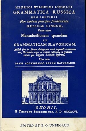 Seller image for Grammatica Russica : Oxonii A. D. MDCXCVI for sale by Godley Books