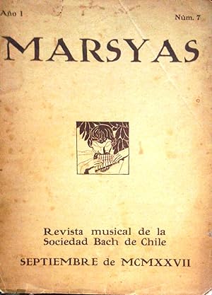 Marsyas Año I.- N° 7, Septiembre de 1928. Revista musical de la Sociedad Bach de Chile