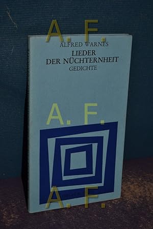 Bild des Verkufers fr Lieder der Nchternheit : Gedichte. Lyrik aus sterreich - 24 zum Verkauf von Antiquarische Fundgrube e.U.