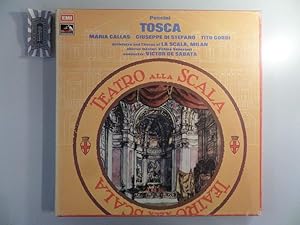 Imagen del vendedor de Puccini: Tosca (Gesamtaufnahme in italienischer Sprache) [Vinyl, 2 LP Box-Set, SLS 825 / ASD 2797/98]. a la venta por Druckwaren Antiquariat