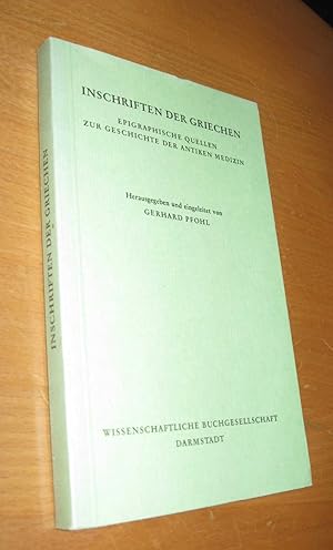 Imagen del vendedor de Inschriften der Griechen a la venta por Dipl.-Inform. Gerd Suelmann