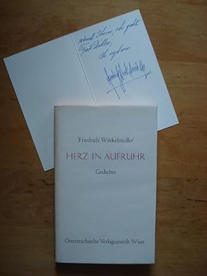 Seller image for Herz in Aufruhr - Gedichte for sale by Antiquariat Birgit Gerl
