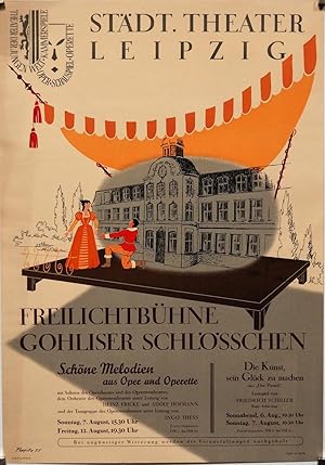 Stadt Theater Leipzig. Freilichtbühne Gohliser Schlösschen. Schöne Melodien aus Oper und Operette.