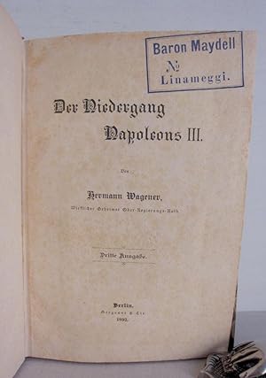 Der Niedergang Napoleons III. - 1892 - aus der Bibliothek von Baron Maydell (deutschbaltisches Ad...