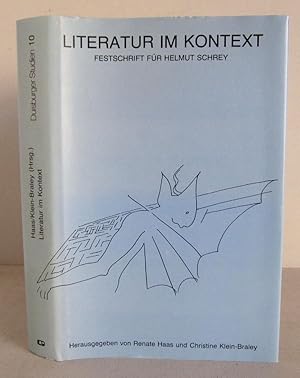 Image du vendeur pour Literatur im Kontext - Festschrift fr Helmut Schrey zum 65. Geburtstag am 6.1.1985 + Beilagen signiert von Helmut Schrey mis en vente par Verlag IL Kunst, Literatur & Antiquariat