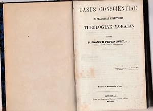 Imagen del vendedor de Casus conscientiae in praecipuas questiones theologiae moralis. Editio in Germania prima. a la venta por Ant. Abrechnungs- und Forstservice ISHGW