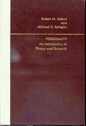 Imagen del vendedor de Personality - An Introduction to Theory and Research a la venta por Librairie Le Nord