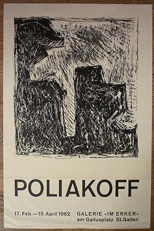 Ausstellungs-Plakat Galerie Erker, St.Gallen. Original-Lithographie.