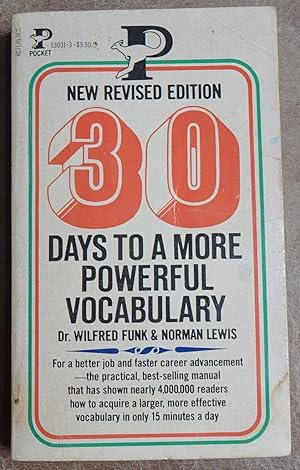 Imagen del vendedor de 30 Days to a More Powerful Vocabulary a la venta por Faith In Print