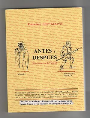 Imagen del vendedor de Antes y despus de la conquista de Valencia a la venta por Librera El Crabo