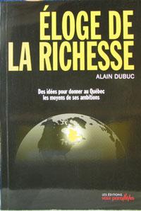 Seller image for loge de la Richesse for sale by Livres Norrois