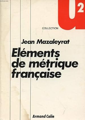 Image du vendeur pour ELEMENTS DE METRIQUE FRANCAISE mis en vente par Le-Livre