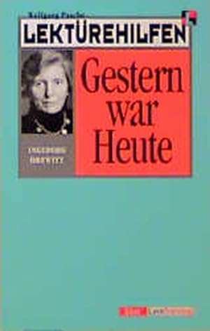 Seller image for Lektrehilfen Ingeborg Drewitz 'Gestern war Heute' for sale by Versandantiquariat Felix Mcke