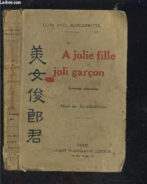 Bild des Verkufers fr A JOLIE FILLE JOLI GARCON- AMOURS CHINOISES zum Verkauf von Le-Livre