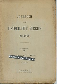 Jahrbuch des Historischen Vereins Dillingen. X. Jahrgang 1897.