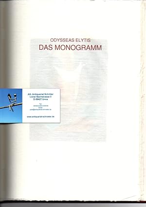 Das Monogramm. Mit Illustrationen und Originalgraphiken des Autors.