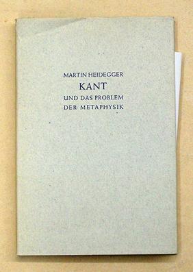 Bild des Verkufers fr Kant und das Problem der Metaphysik. zum Verkauf von antiquariat peter petrej - Bibliopolium AG