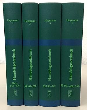 Bild des Verkufers fr Handelsgesetzbuch (ohne Seerecht). Kommentar von Volker Emmerich, Harald Herrmann, Thomas Honsell, Norbert Horn etc. 4 Bnde. zum Verkauf von Buch & Consult Ulrich Keip