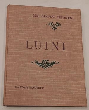 Bild des Verkufers fr Luini. Biographie critique illustre de 24 reproductions hors-texte zum Verkauf von Librairie Lis Tes Ratures