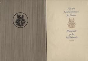 Bild des Verkufers fr Aus den Familienpapieren der Manns Dokumente zu den Buddenbrooks zum Verkauf von Leipziger Antiquariat