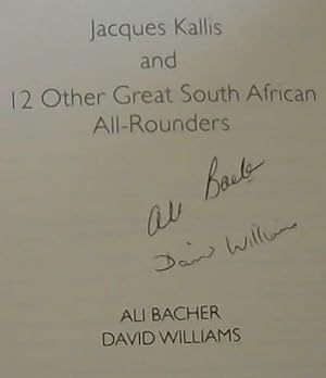 Imagen del vendedor de Jacques Kallis and 12 Other Great South African All Rounders a la venta por Chapter 1