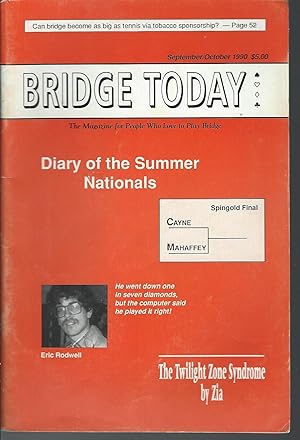 Imagen del vendedor de Bridge Today September / October 1990 a la venta por MyLibraryMarket