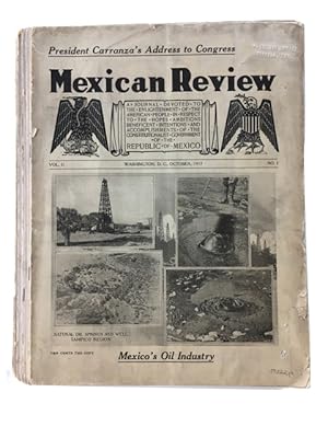 The Mexican Review, 10 Issues: Vol. II, Nos. 1, 2, 3, 5, 6, 7, 8, 9, 10/11, 12/13 (Oct., 1917 - S...