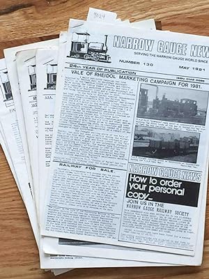 Narrow Gauge News (11 issues 130-139 from 1980, 1988)