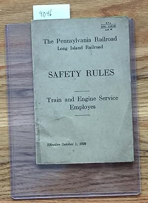 Seller image for Safety Rules Train and Engine Service Employees, 1929 for sale by Carydale Books