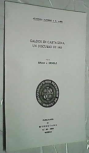 Seller image for Galds en Cartagena: un discurso de 1903 for sale by Librera La Candela